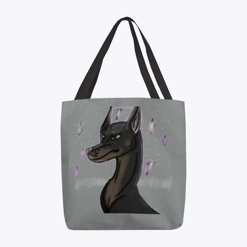 “Amethyst Dobie” Tote Bag