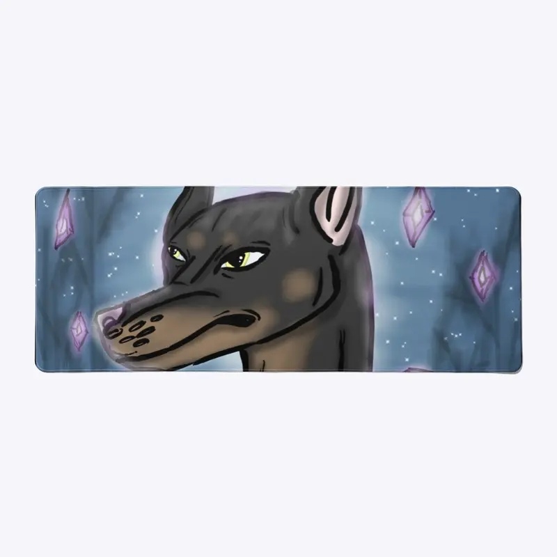 “Amethyst Dobie” Mouse Pad